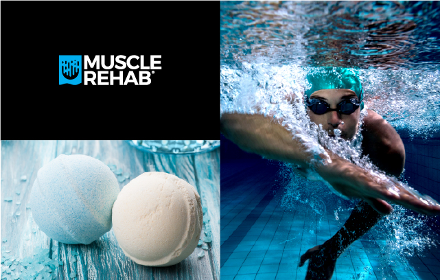 Muscle Rehab product branding and shelf packaging design